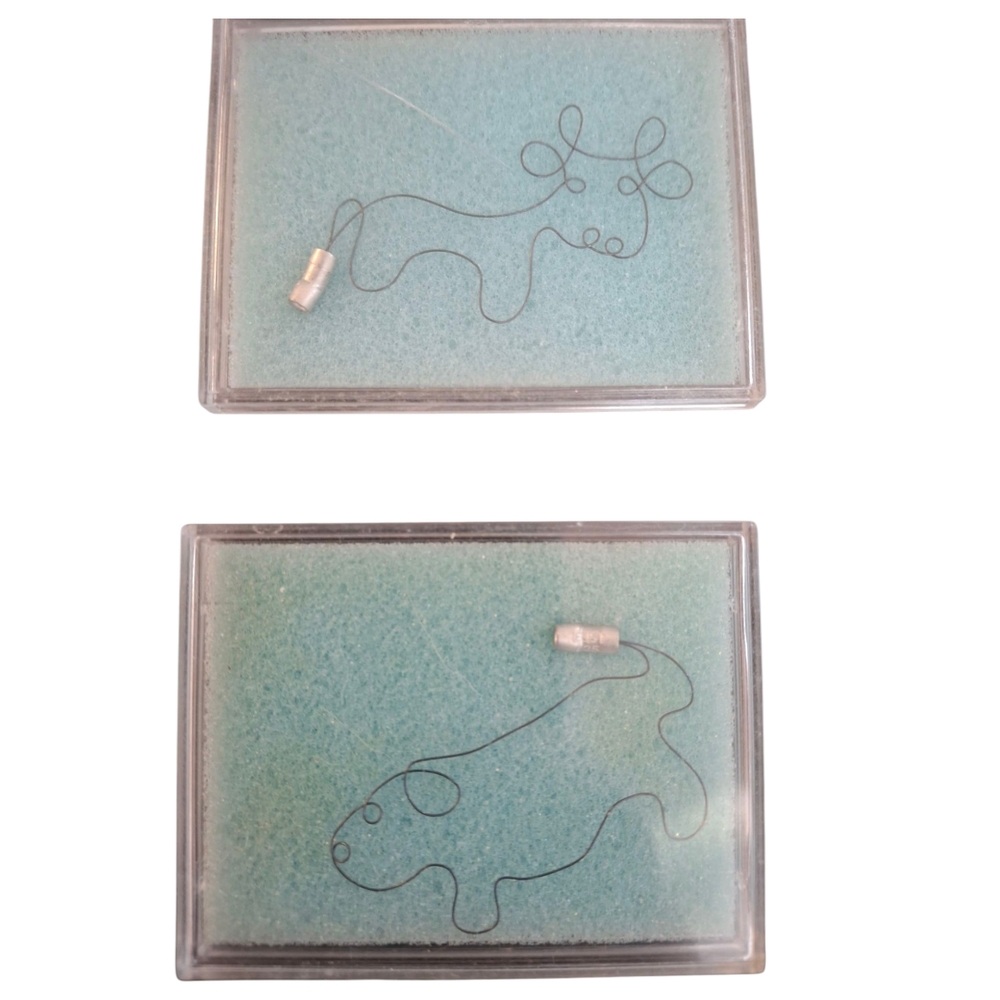 Rare Wire Chinese Zodiac Vintage Small Art Pieces - Ox and Dog
